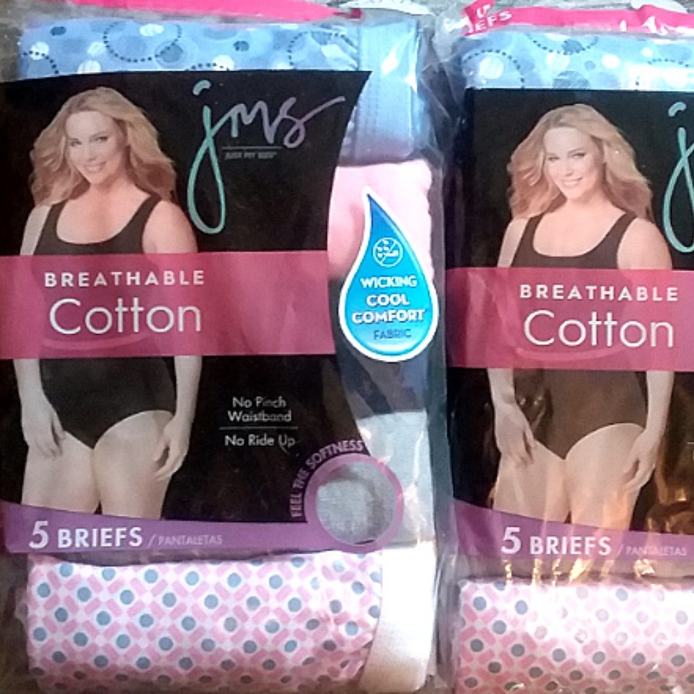 Lot of 2 Packs JMS Cotton Underwear Briefs Size 9